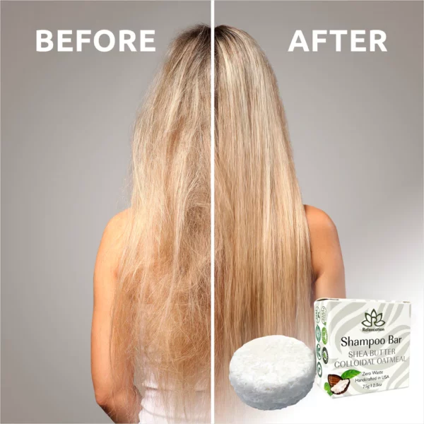 UNSCENTED Shampoo Bar and Conditioner Bar for Damaged Hair - Image 6
