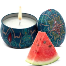 WATERMELON Soy Wax Candle in Tin Jar (6 oz)