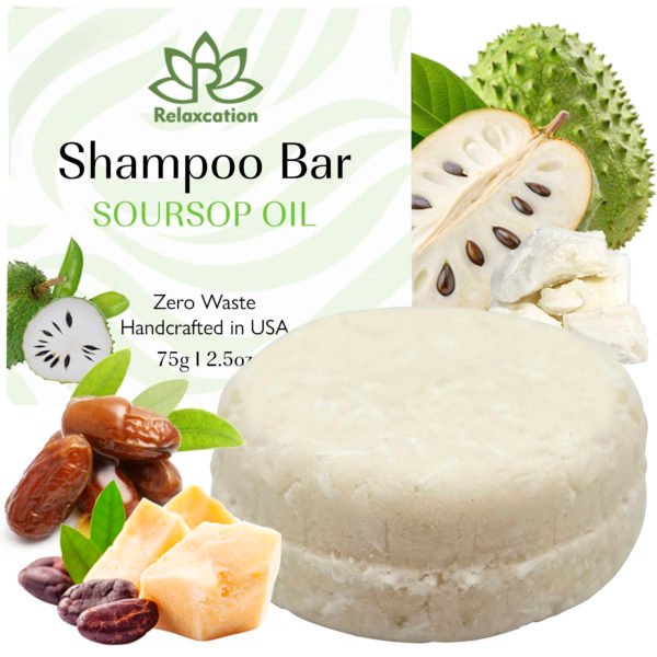 Soursop oil SOLID Shampoo Bar for Hair Growth