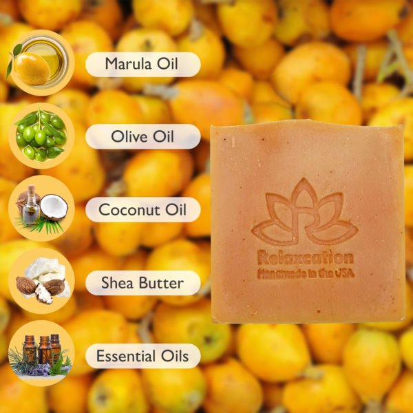 Soap Bar Marula & Olive Oil, Coconut Oil, Kaolin Clay - Image 3
