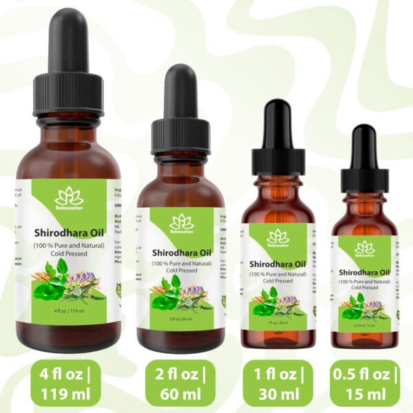 Shirodhara Ayurvedic Organic Oil – Shirodhara Massage Oil Relaxing Body Oil - Image 3