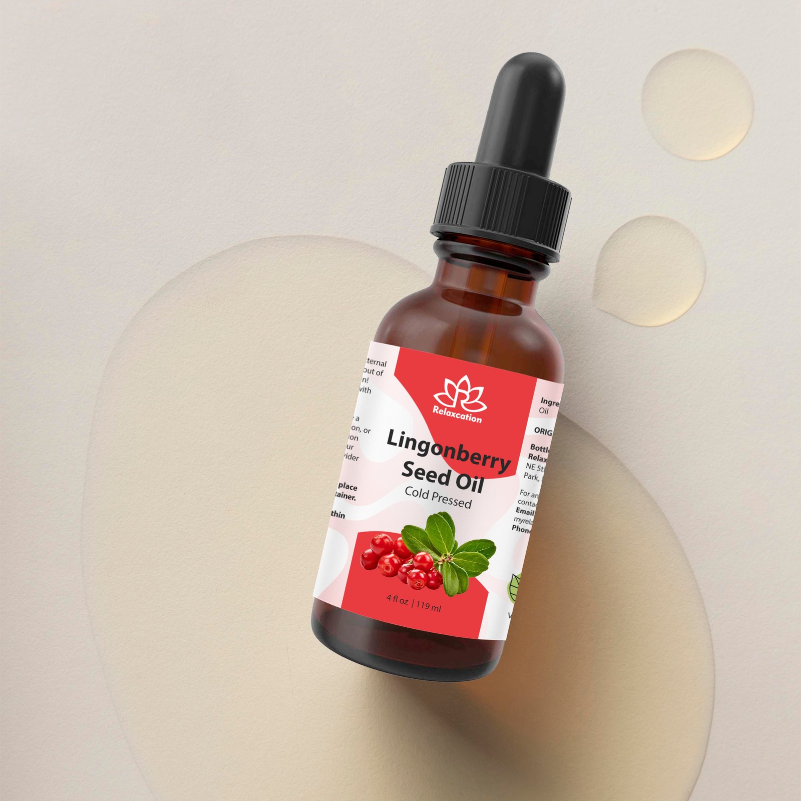 Pure Lingonberry Seed Oil - Cold Pressed Botanical Oil Nordic Inspired - Image 9